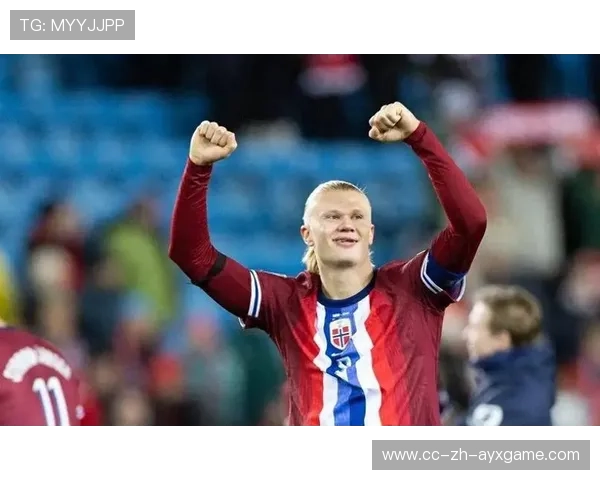 哈兰德禁区前停球转身力度十足，挪威前线压迫持续增强